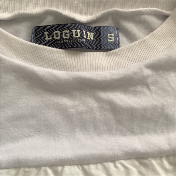 Solid Basic Casual Ruffle Layer Flutter Short Sleeves Top Size S - Picture 4 of 4